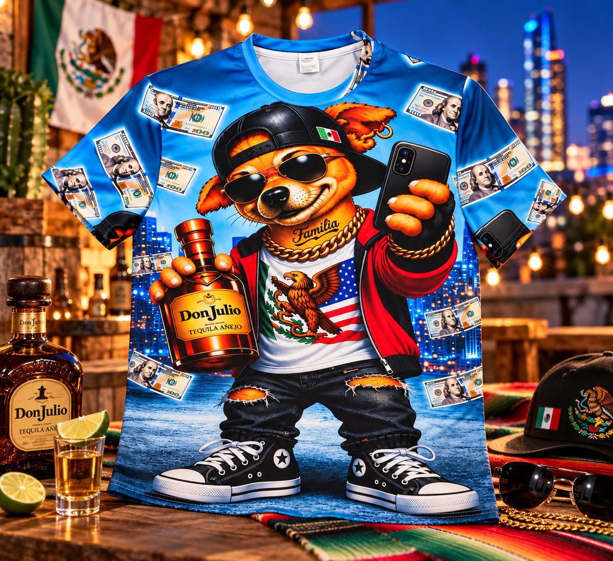 Playera Firulais Fiestero - México y USA